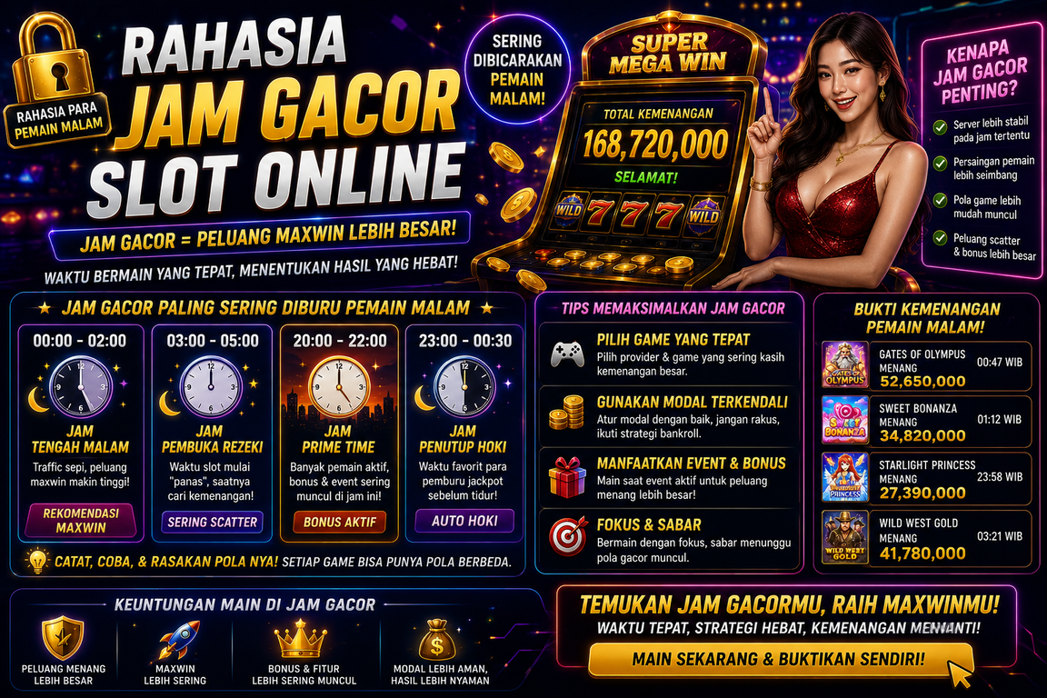 Rahasia Jam Gacor Slot Online yang Sering Dibicarakan Pemain Malam